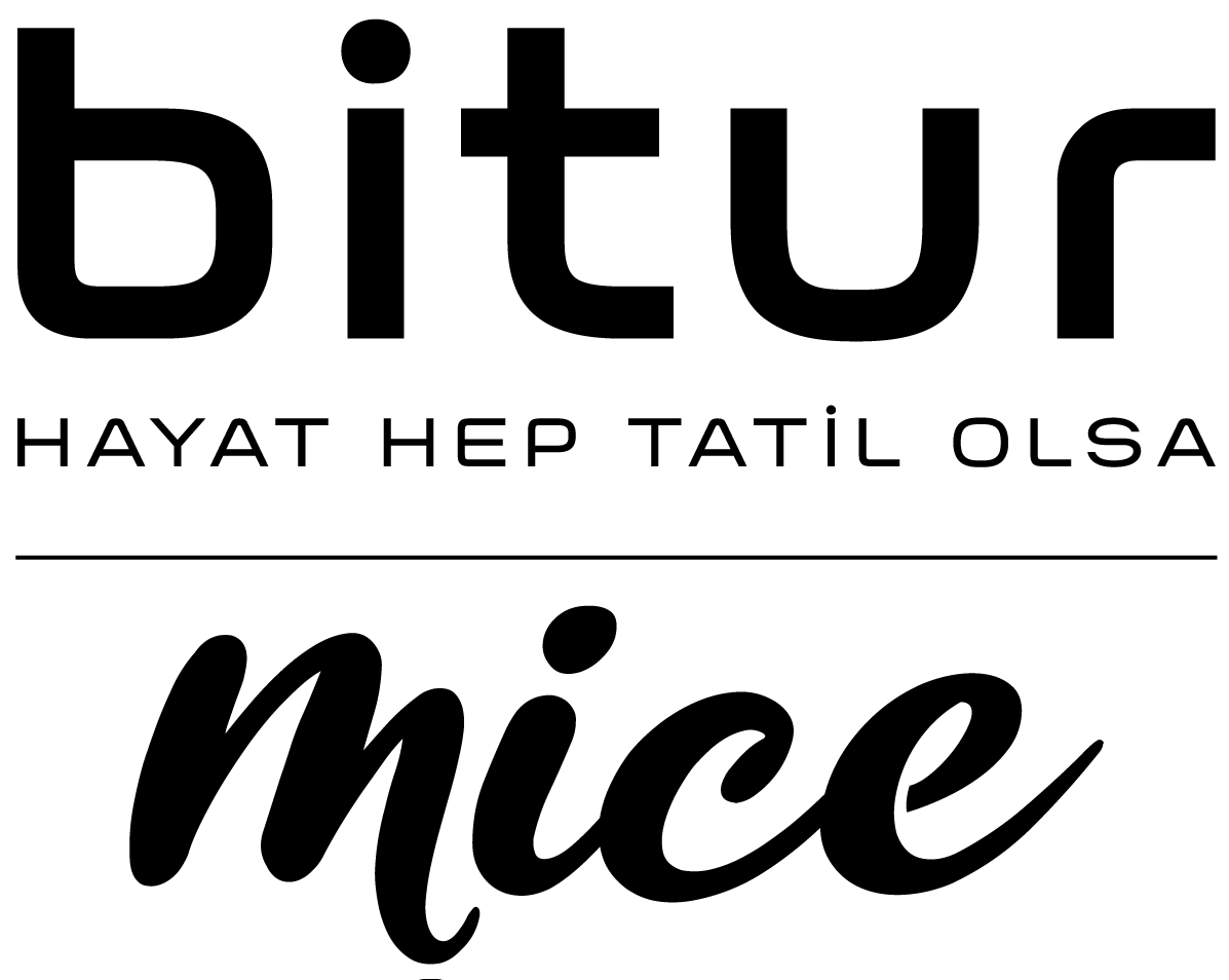 Bitur MICE dikey siyah logo